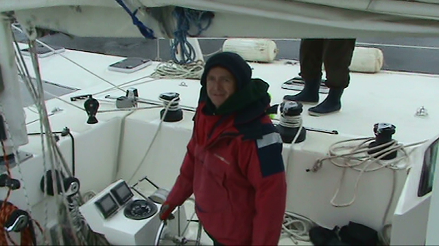 skipper oh the helm